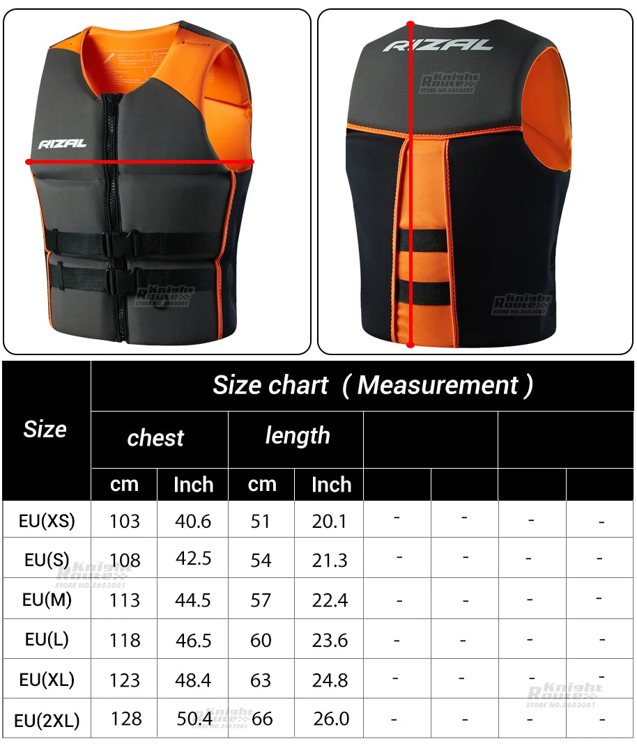 Buoyancy Vest - Adjustable, 50N+ Buoyancy, Summer Water Sports Gear for Men & Women, Suitable for Swimming, Pool, Beach