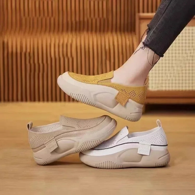 Women's Shoes Round toe soft sole flat shoes For Women Non-Slip Comfortable Lightweight Walking Sandals off white shoes 2024
