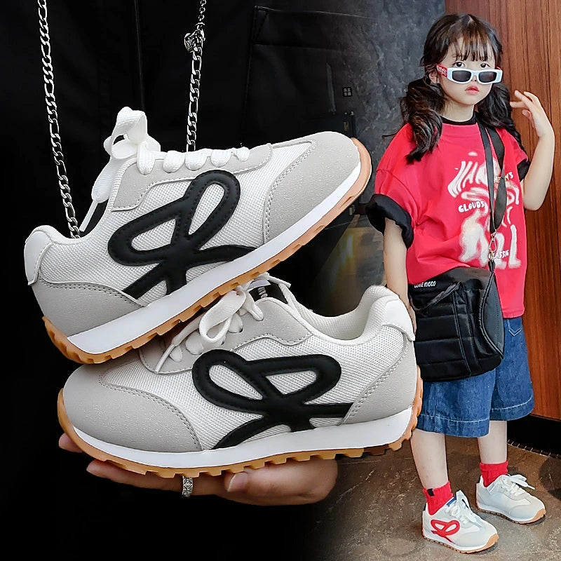 Girls' casual sports white shoes Spring and Autumn new lightweight and versatile low top board shoes Men's moral training shoes