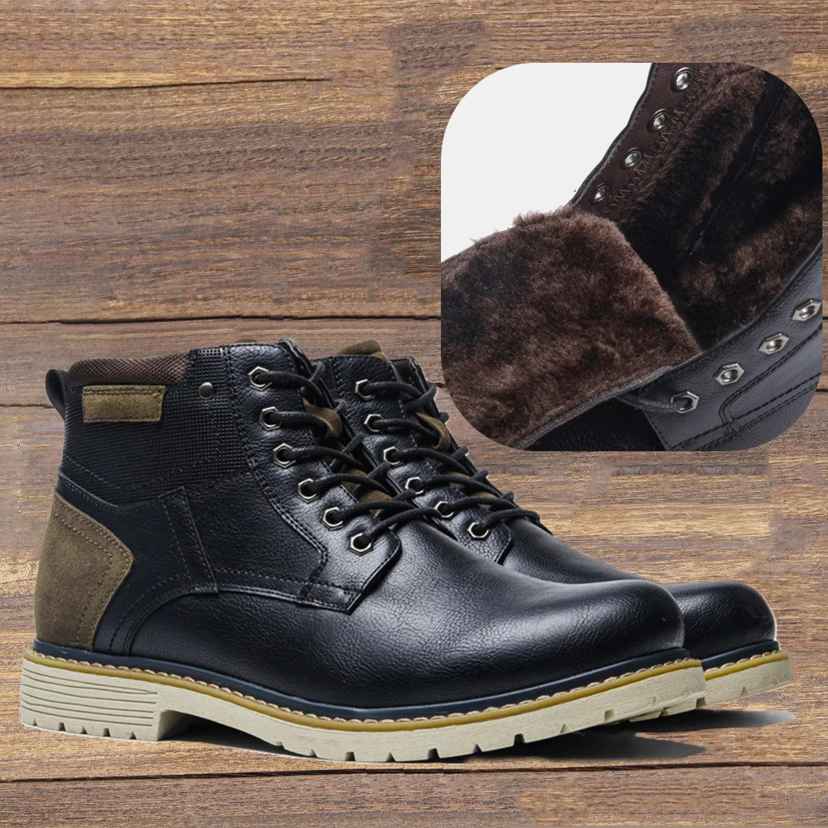 Men's Boots Retro Brushed Ankle Boots Men's Shoes Large Autumn and Winter Men's Boots Walking Shoes Women 2023 Shoes for Men
