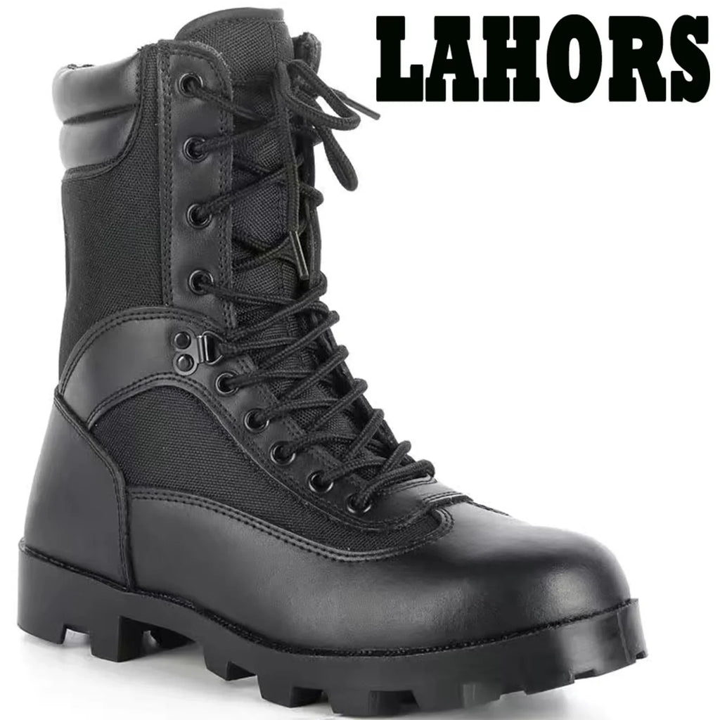 LAHORS® Leather Man Tactical Boots Sport Hiking Shoes Outdoor Ankle Desert Combat Boots Work Safety Shoes Botas Hombre