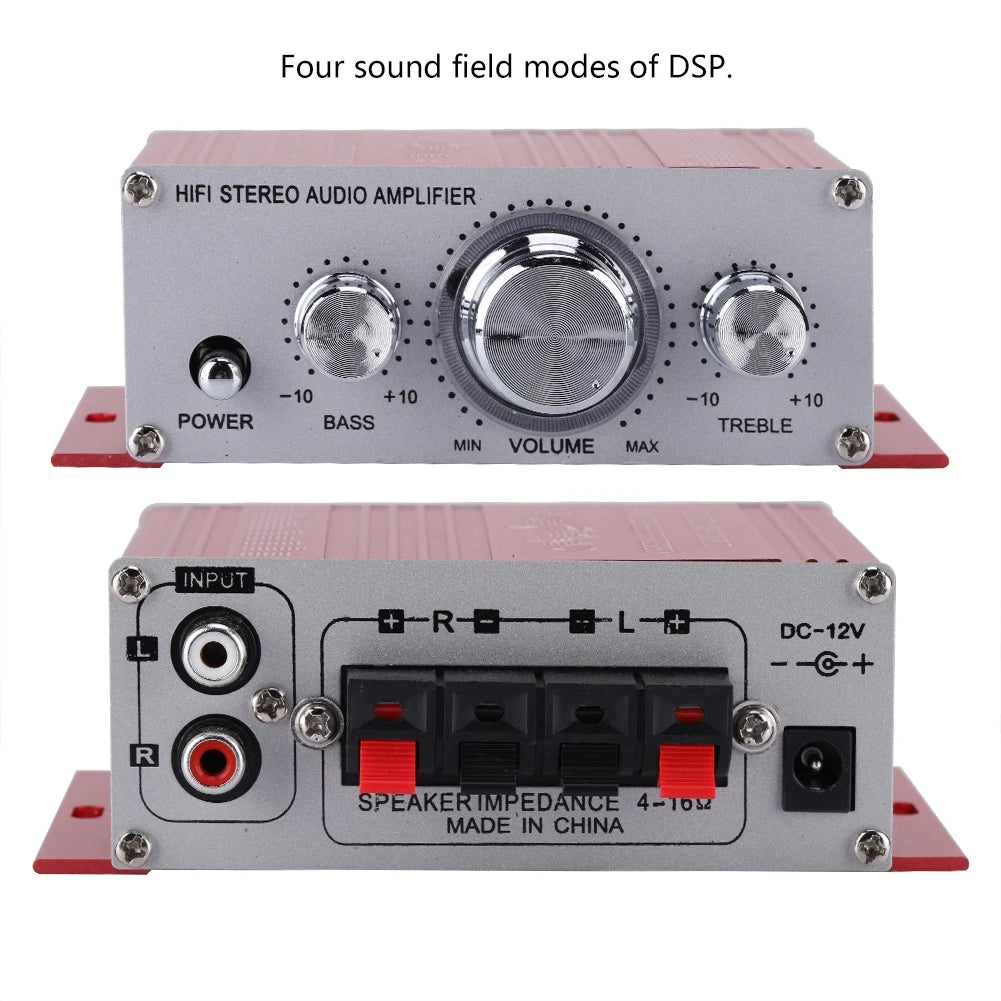 Car Speaker Digital Car Speaker Mini Car Auto Amplifier Mini Digital Car Auto Amplifier Hifi Audio Music CD DVD MP3 FM Player