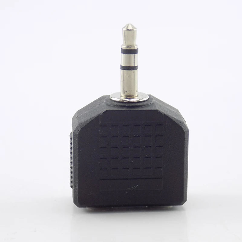 Stereo 3.5mm Audio Jack Male to Dual Female Double Earphone Headphone Y Splitter Adapter Plug DIY Converter