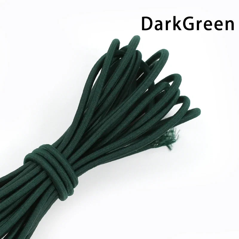 5/10Meters 4mm Elastic Bands for Hairband Sewing Stretch Rubber Tapes Rope Belt Spring String Cords DIY Clothes Accessories