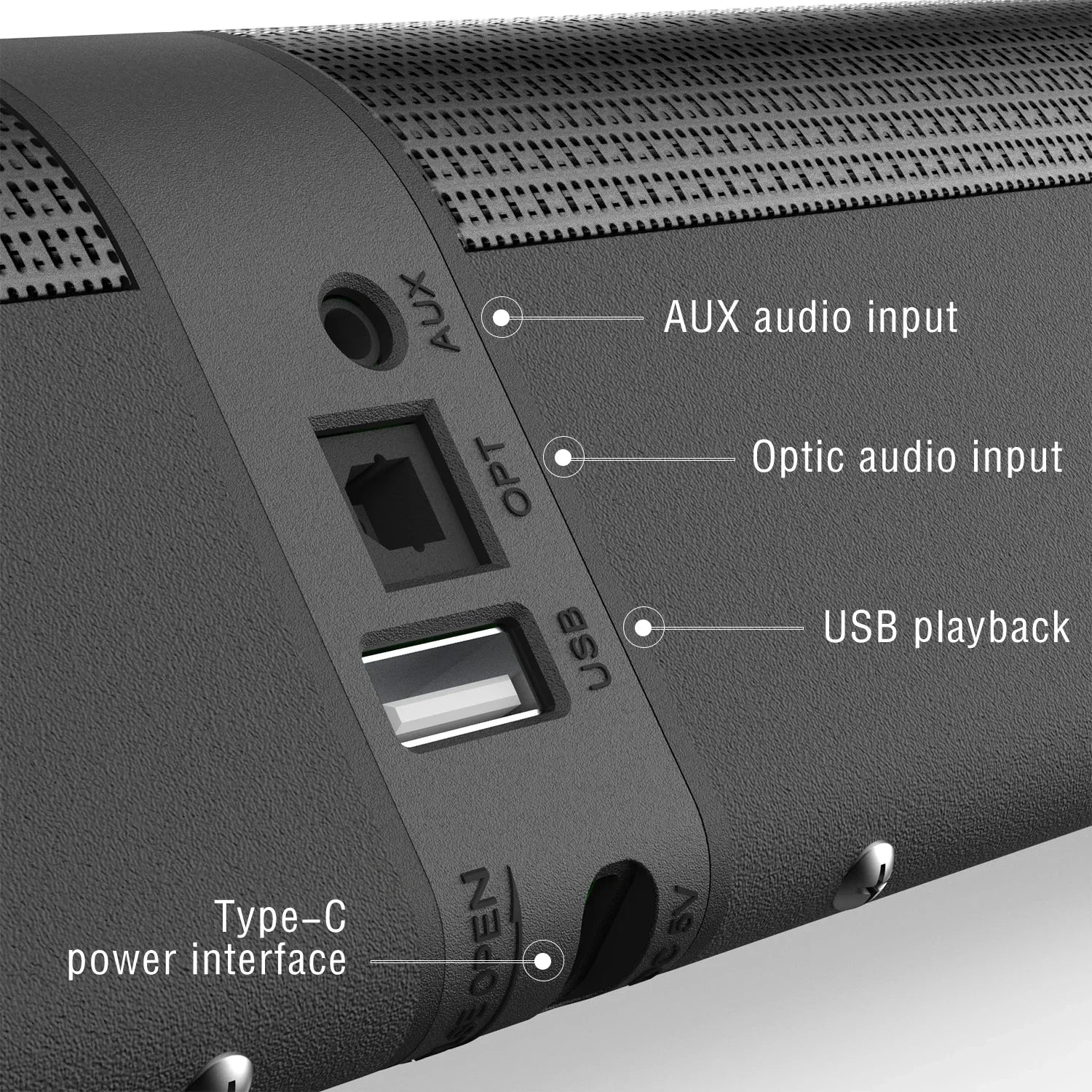 120W Home Theater Tower Speakers Multimedia HiFi Soundbar Wireless Bluetooth Speaker for TV Audio System