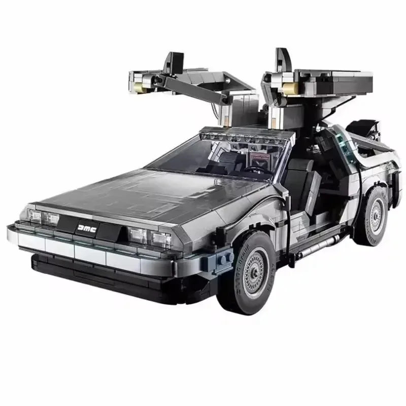 New technology 10300 best-selling toys  time-traveling back to the future machine building blocks, car models, and gifts