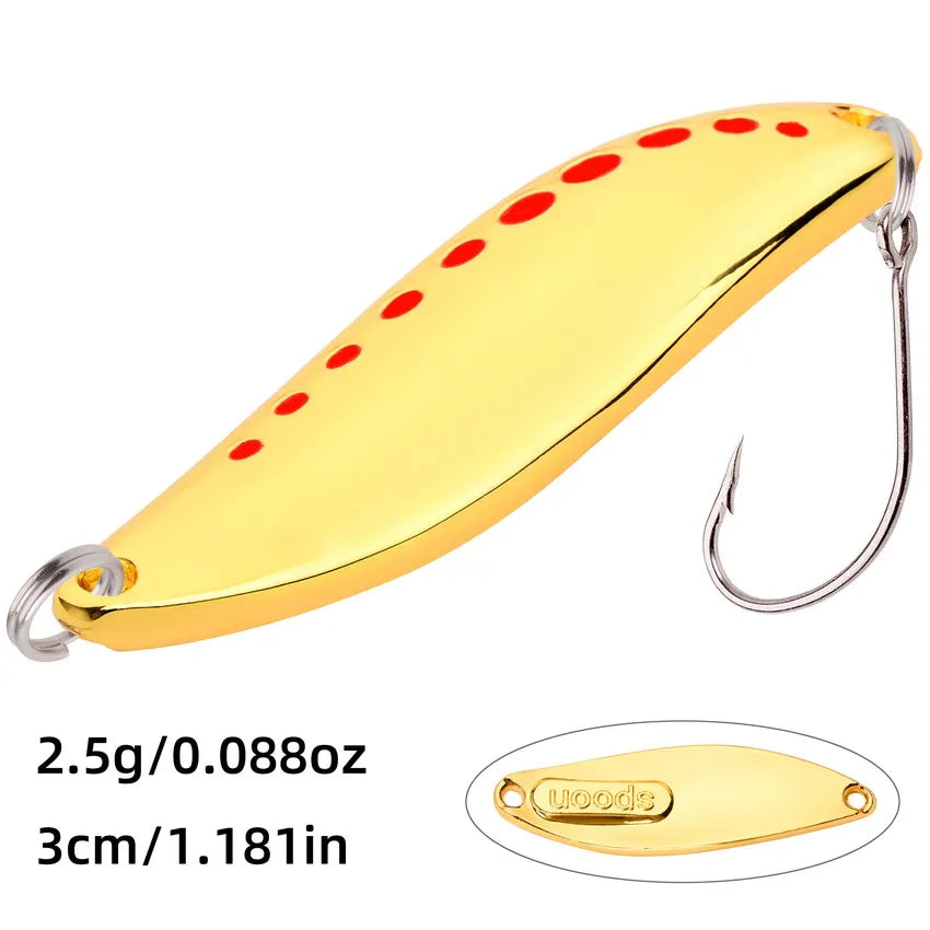 Metal Vib Leech Spinners Spoon Lures 2.5g 5g 7.5g 10g 15g 20g 25g 30g Artificial Bait Lure Fishing Tackle for Bass Pike Perch