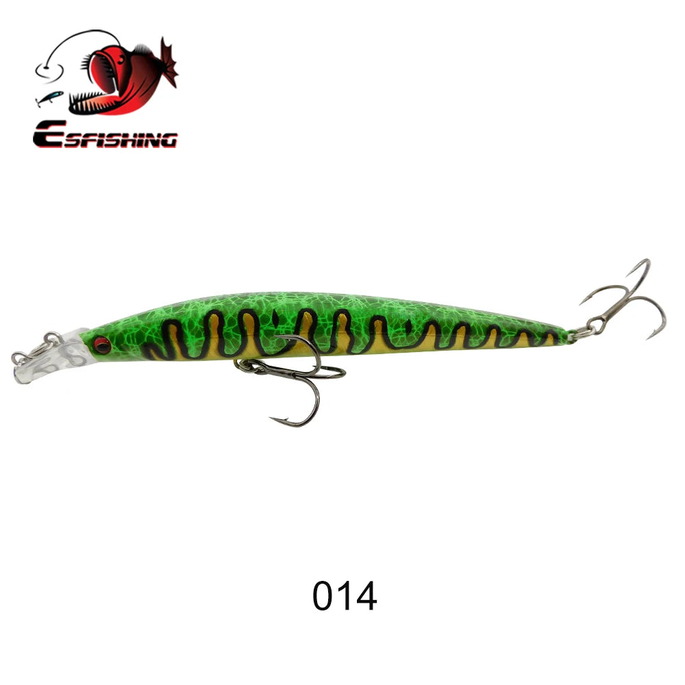 ESFISHING Fishing Lures Floating Minnow Sharp Shovel 120mm10g Dive 0.2-07m Leurre Soupl Baits Two Depth for Choosing Top Water