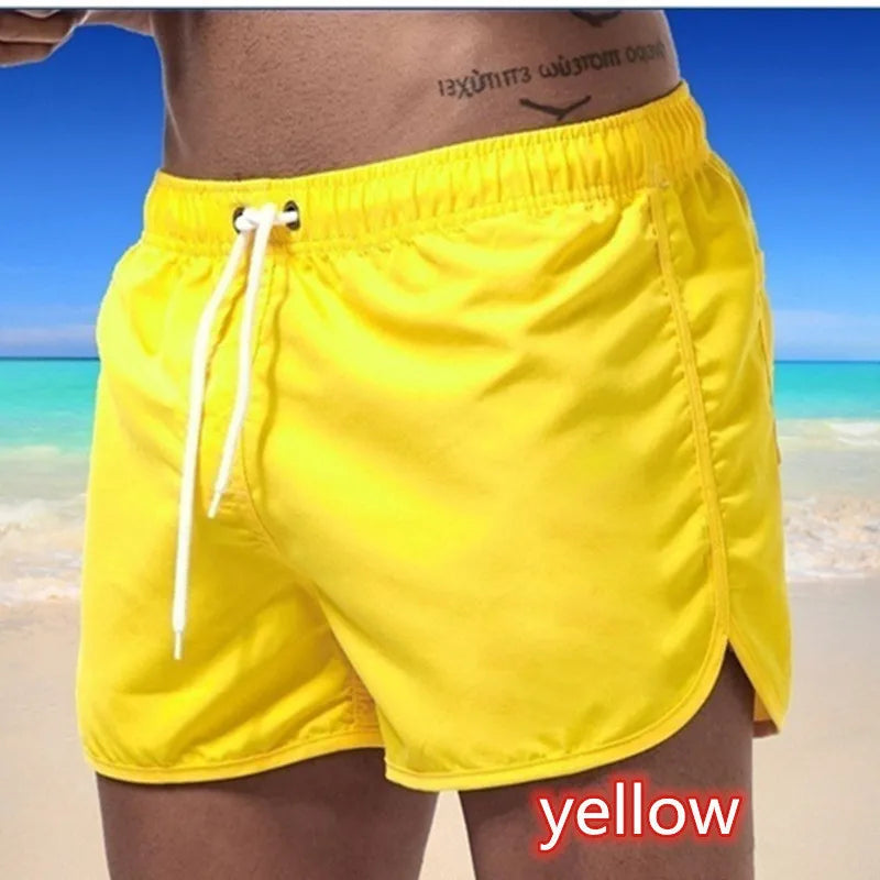 2025 New Man Swimwear Swim Shorts Trunks Beach Board Shorts Swimming Pants Swimsuits Mens Running Sports Surffing Shorts