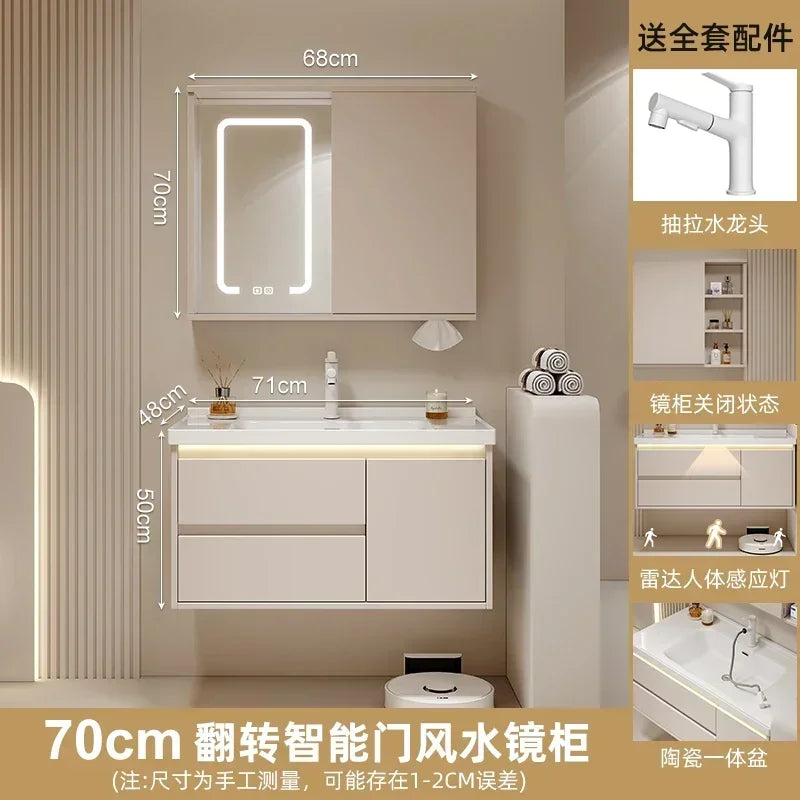 Mirrors Storage Muebles Para El Hogar Maderaa Home Furniture Ceramics Toilet Cabinets Washbasin Vintage Vanity Light Cabinets