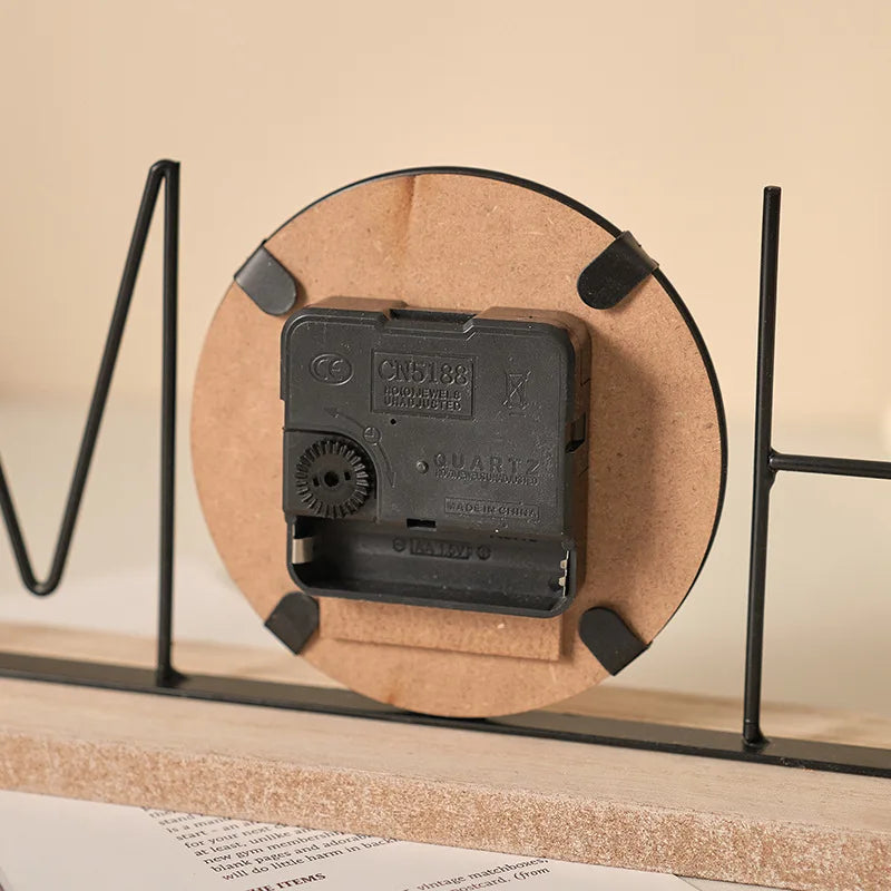 European Style Decorative Desktop Clock – Home Décor Accent