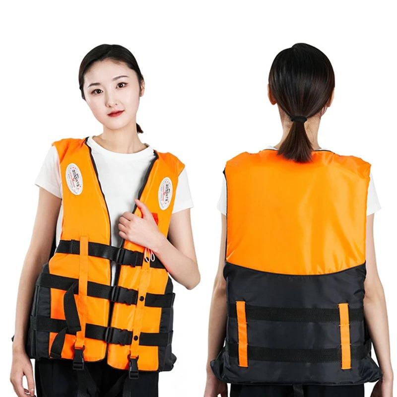 Life Jacket For Adults Children, Water Sports Safety Men Women Life Vests For Water Skiing Rafting Surfing Kayaking Lifeguard
