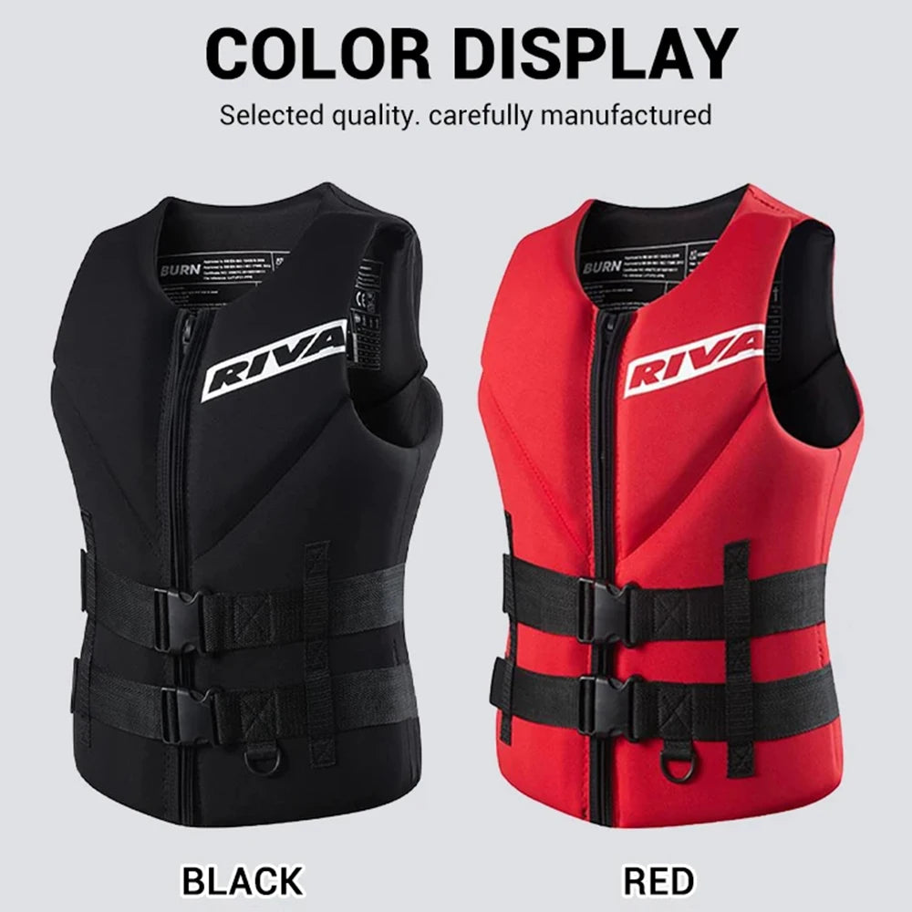 Life Vest Adults Surf life Vest Kayak Wakeboard Motorboats Raft Rescue Boat Water Sports Swimming Drifting Rescue Life Jacket