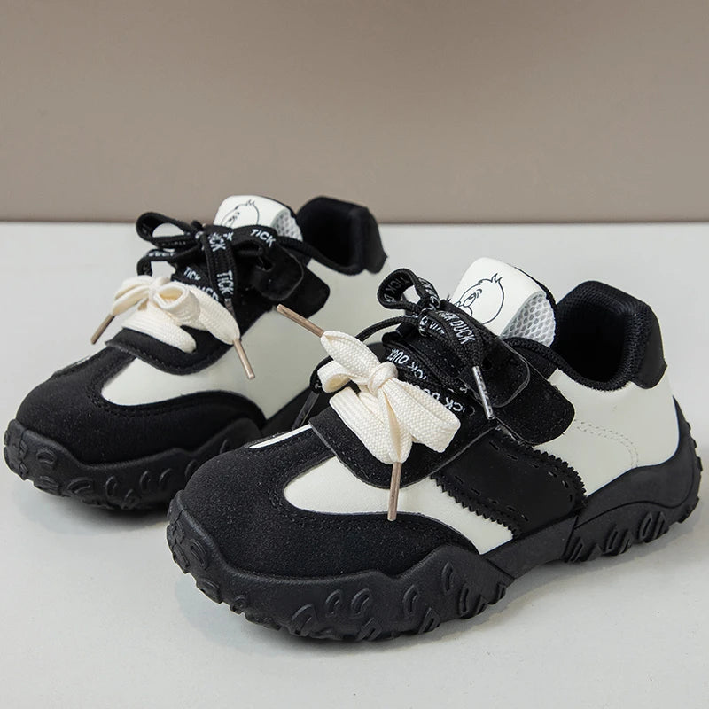 Kids Casual Shoes Trend Comfortable Handsome Boys Girls Running Shoes Non-slip 2025 Autumn New Children Sports Shoes Soft Bottom