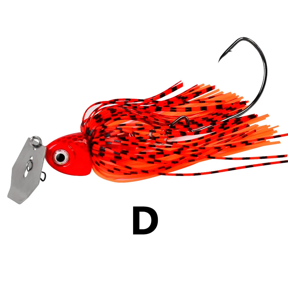 12g 15g 20g 25g Fishing Lure Spinner Bait Wobbler Buzzbait Chatte Bait Artificial rubber Skirt Chatter bait For Bass