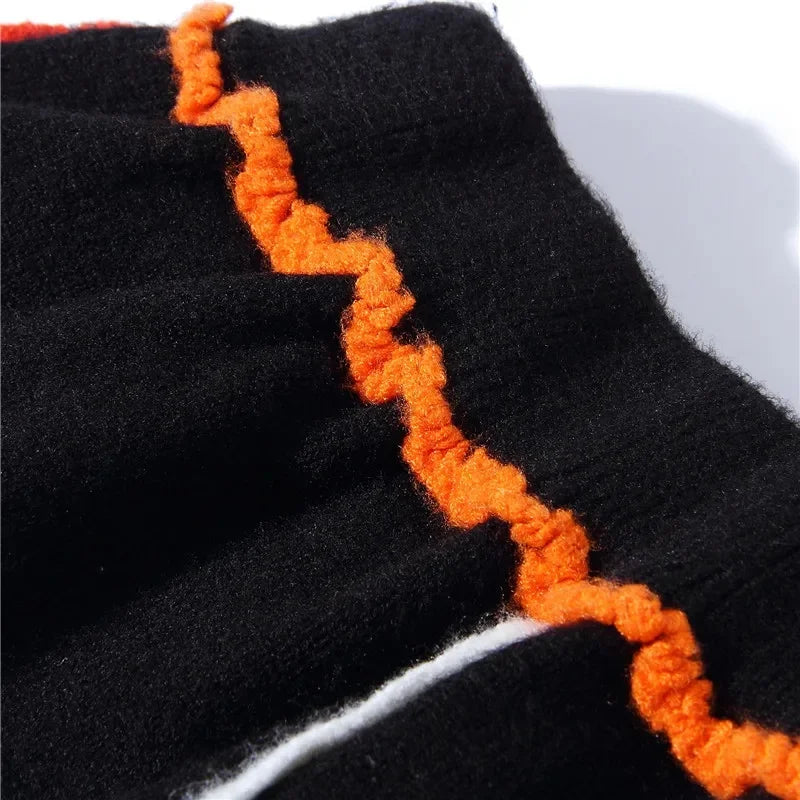 Children Girls Knitted Clothes Knit Skrit Teenagers Autumn Winter Boutique Kids Knitting Clothing Camo Black Skirts