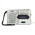 BC-R21 Portable AM FM Radio Receiver Player Built-in Speaker with a Standard 3.5MM Headphones Handheld Lightweight Ultra Thin