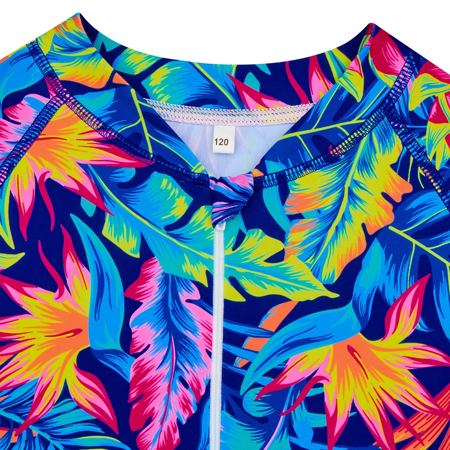 Kids Bathing Suits One-Piece Swimsuit For Girls Long Sleeves Girls Swimwear Surf Suit for Beach and Water Sports For 2 To 10Y