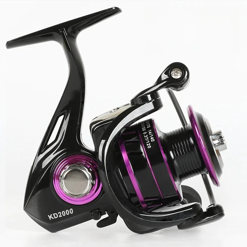 ALASICKA 5+1BB KD/KDPROMetal Large Capacity Spinning Reel Long Casting Freshwater & Saltwater Use Original Chart Roadrunner Reel