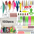 409/239/193/133/83pcs Fishing Lures Kit for Topwater Bait Rigs Tackle Kit for Bass Trout Salmon Fishing Accessories