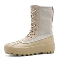 Men Outdoor High-top Boots Tactical Military Boots Thick-soled Shoes Lightweight Wear-resistant Hiking Shoes Men Motocycle Boots