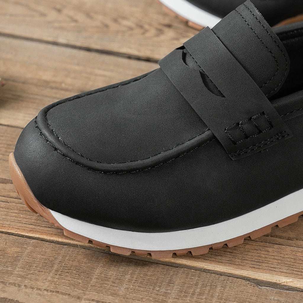 2026 New Shoes for Women Summer Black Casual Flats Ladies Fashion Leather Soft Sole Non-Slip Feminino Sports Shoes