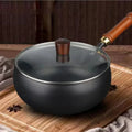 Easy to cook cast iron skillet cast iron pot keep warm Stirfry boil and simmer No picky pots and pans chrome Health Household