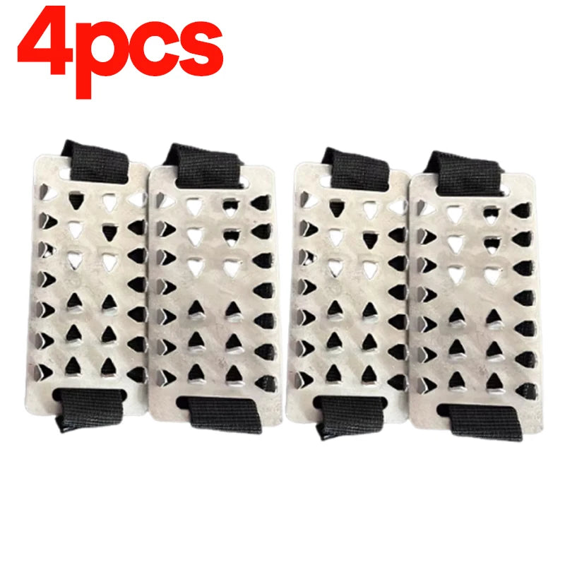 Mens Womens Mountaineering Boots and Shoes Non-slip Hiking Hiking Accessories Stainless Steel Non-slip Ice Claws Snowshoe Spikes