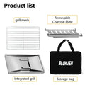 304 Stainless Steel Barbecue Grill Portable Outdoor Stove IGT Table Stove Folding Firewood Stove Barbecue Camping Stove