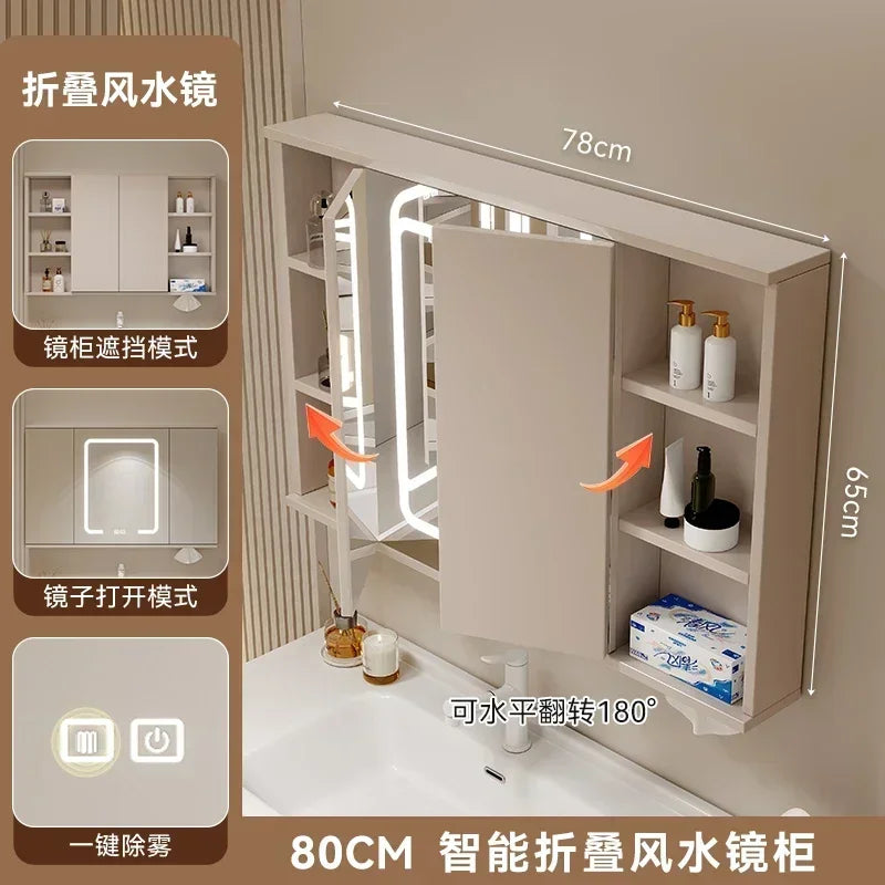 Mirrors Storage Muebles Para El Hogar Maderaa Home Furniture Ceramics Toilet Cabinets Washbasin Vintage Vanity Light Cabinets