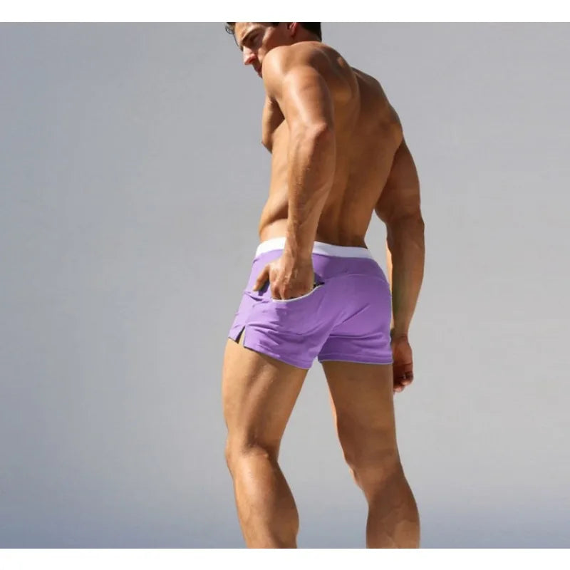 New Swimwear Men Sexy Swimming Trunks Sunga Hot Swimsuit Mens Swim Briefs Beach Shorts Mayo De Praia Homens Maillot De Bain