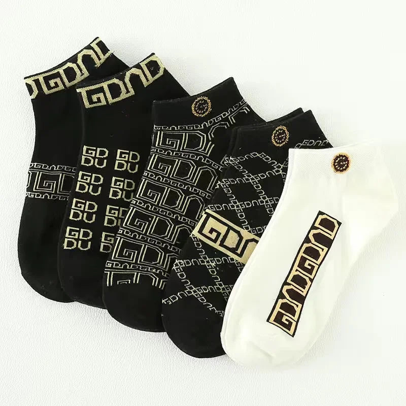 5/10 pcs Men's Thin Breathable Low-Cut Socks - Anti-Odor, Moisture-Wicking, Lightweight, Comfortable & Versatile for Daily Wear