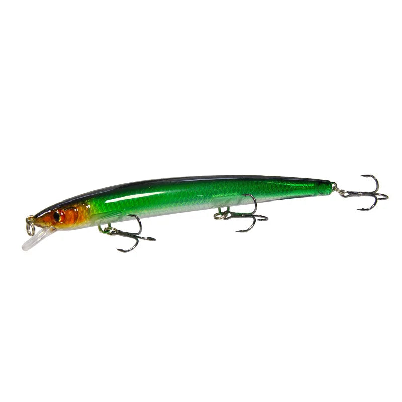 Factory Wholesale Bionic Fishing Lure Minnow 13.5cm 15g Topwater Floating 3D Eyes Hard Baits Wobbler Sea Bass Accessory