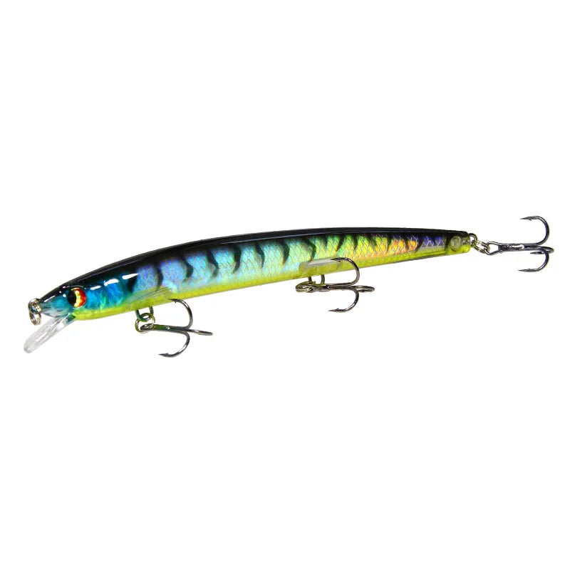 Factory Wholesale Bionic Fishing Lure Minnow 13.5cm 15g Topwater Floating 3D Eyes Hard Baits Wobbler Sea Bass Accessory