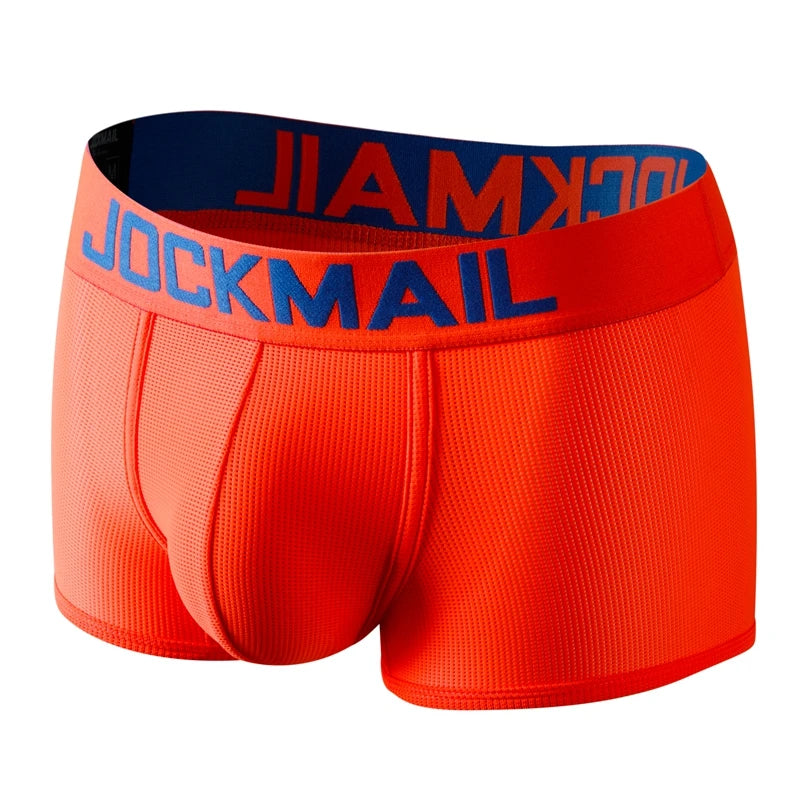 4pcs Mens Underwear Boxer Calzoncillos Boxer Briefs Mesh Soft Underpants Male Panties Pouch Shorts Ice Silk Swim Pants Short