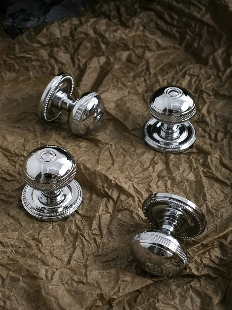 Furniture Drawer Nightstand Golden/Silver Shiny Solid Brass wardrobe Door Knob Bedroom Shoe Cabinet Brass small Handles Knobs