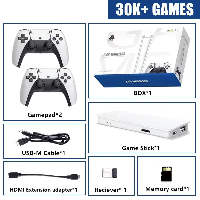 M15Video Game Console 4KHD TV Game Stick Wireless Controller Game pad Retro Handheld Game 64GConsole 20000+Game 2026New Hot Sale
