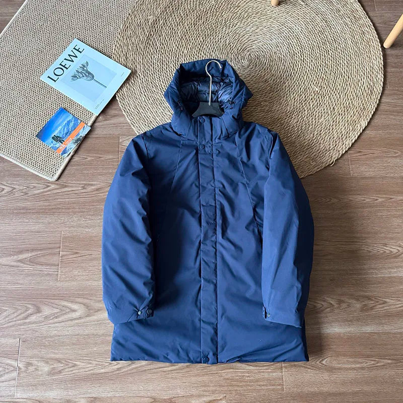 For Men in Autumn and Winter Hiking Camping Fishing Outdoor Activities Traveling Self-driving Mid-length Cotton-padded Clothes