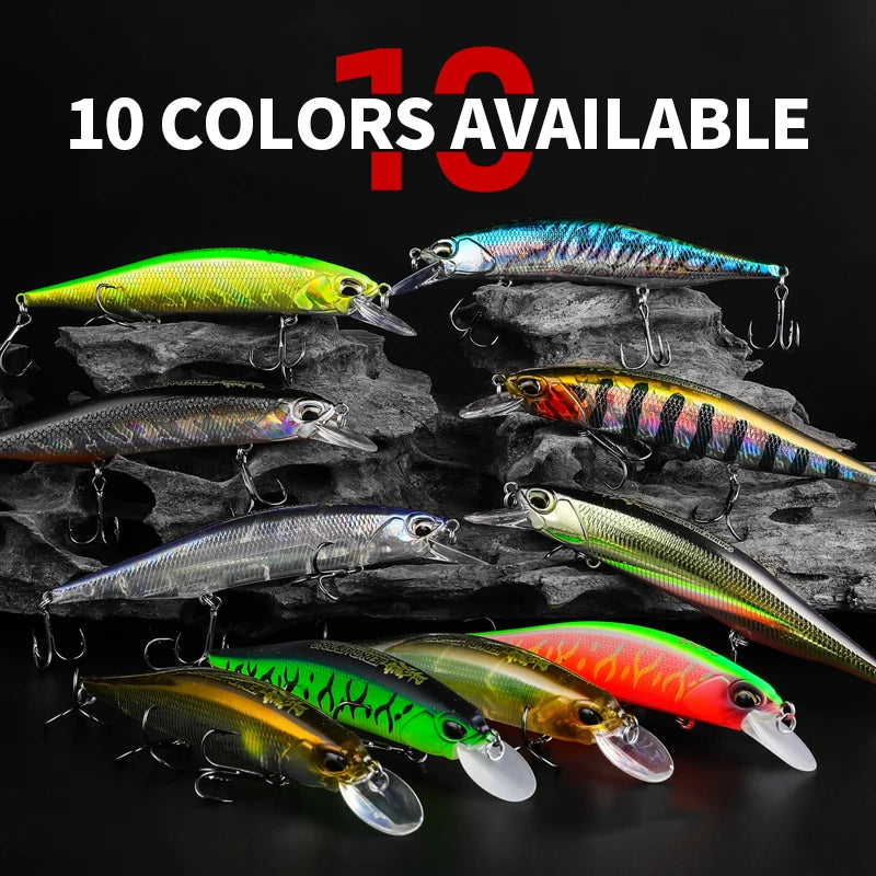 BEARKING 11cm 17g Depth0.8-1.6m Hot Model Fishing Lures Hard Bait 10Color For Choose Minnow Quality Professional Minnow