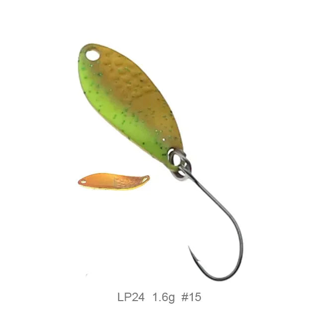 Fishing  Spoon Trout Lures1.5g 25mm UV Colors Ultralight Fishing Tackle Freshwater Artificial Bait
