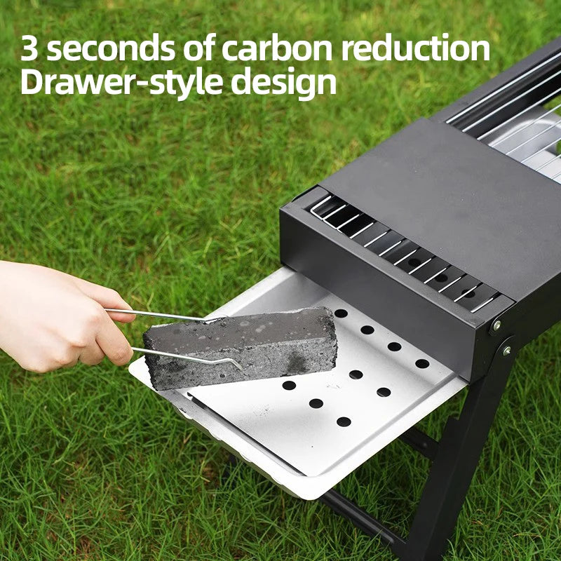 BEIYUE  Grill Outdoor Portable Bbq Grill Charcoal Grill For Home Use Pull-Out Folding Charcoal Grill Charcoal St