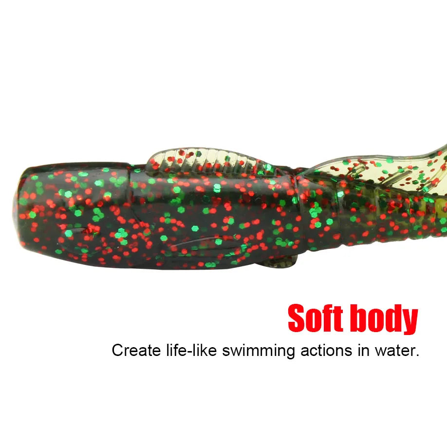Spinpoler 16cm Soft Lure Grub Worm 3pcs Long Tail Grub Artificial Crank Big Bait Wobbler Swimbait For Bass Trout Crappie Pike