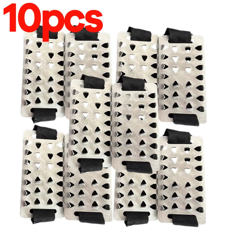 Mens Womens Mountaineering Boots and Shoes Non-slip Hiking Hiking Accessories Stainless Steel Non-slip Ice Claws Snowshoe Spikes