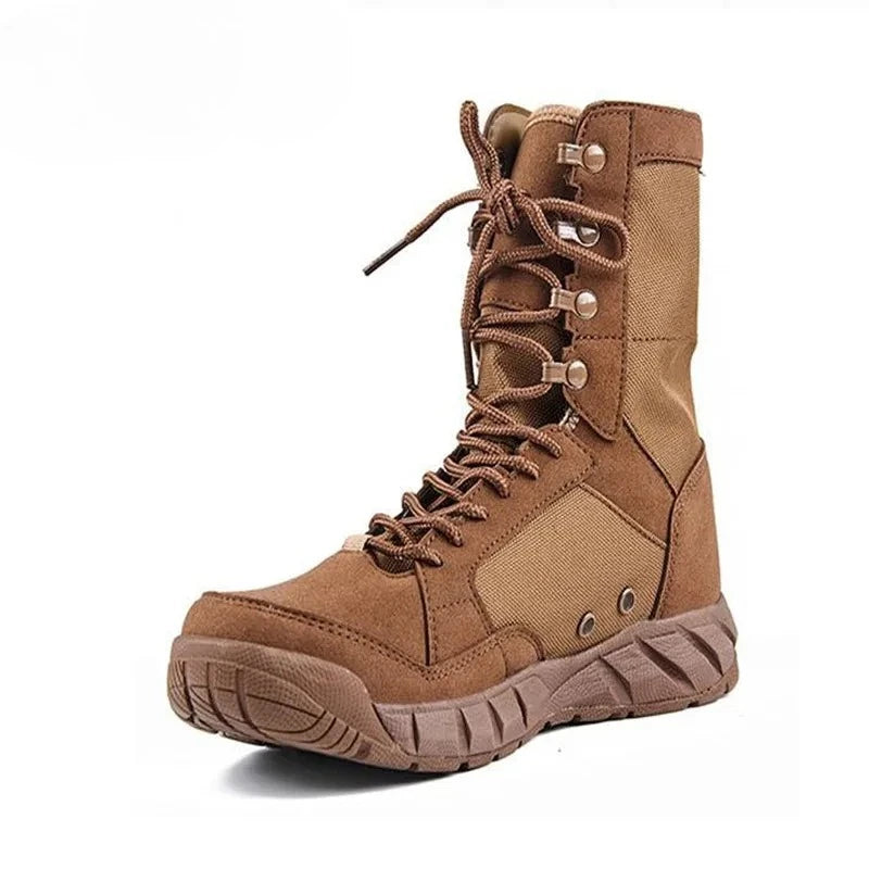 Men Tactical Boots Breathable Mesh Hiking Desert Boot Climbing Hiking Shoes Ankle Hunting Boots for Men