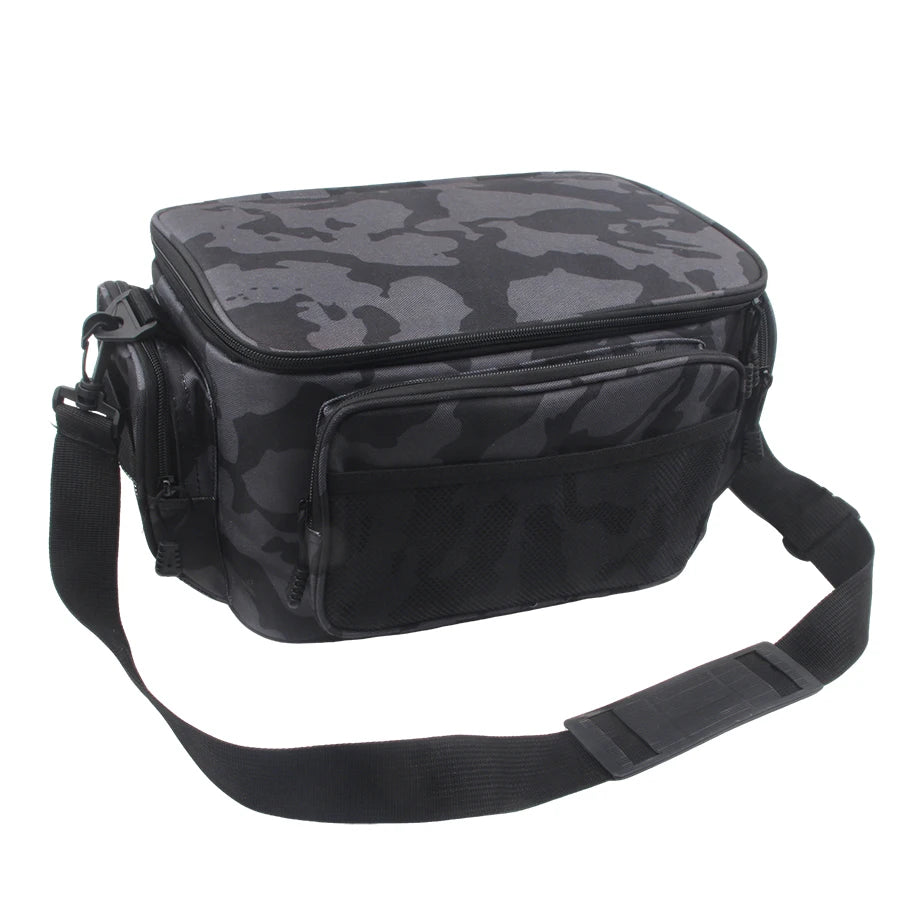 Fishing Tackle Bags Saltwater or Freshwater with Padded Shoulder Strap Fishing Gear Bag Tool Bag