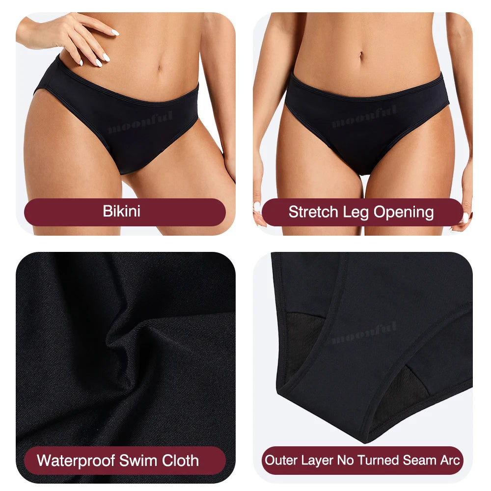 Menstrual Swimsuit for Pool Girl Menstruation Swimwear Teen Bathing Suit Period Swimwear Woman Menstrual Panties for Swimming