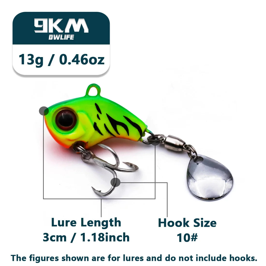 VIB Fishing Lures Tail Spinner Crankbait Lure 9~16g Fishing Spoon Lure Blade Sinking Lures Bass Fishing Jigs Fishing Lure Tackle