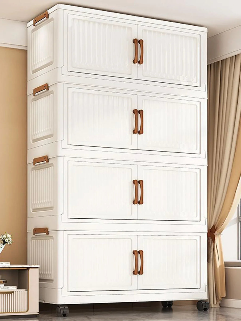 Home Bathroom Vanity Drawer Storage Cabinet Sundries Organizer for Bedroom Kitchen - Compact Utilitarian Furniture