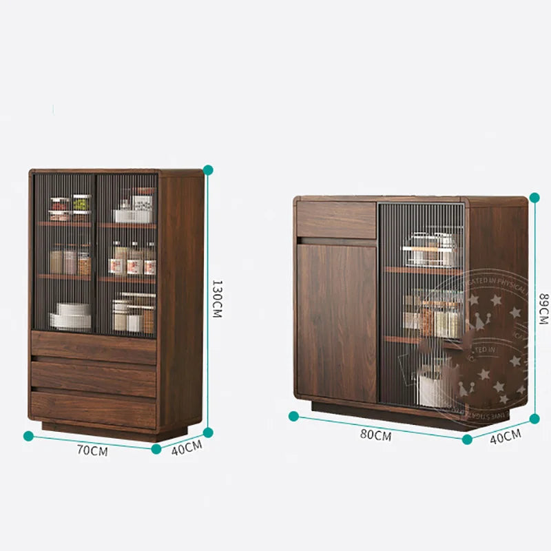 Wooden Vintage Display Cabinet Elegant Design Modern Glass Storage Cabinet Cute Drawer Woonkamer Kasten Living Room Furniture