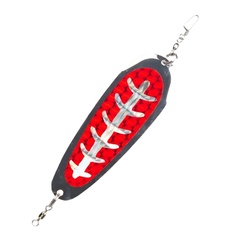Trolling Fishing 4.5in112mm20g Diving Board Salmon Fishing Tackle Flasher Bait Lure Flasher Swim Bait Wobble Rotating Metal Tool